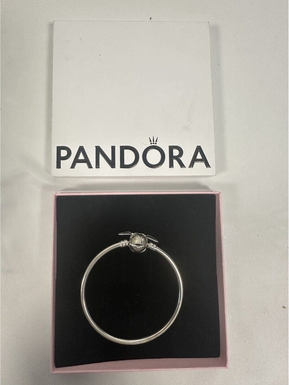 Pandora Sterling Silver Harry Potter Snitch Clasp Charm Bracelet W Original Box